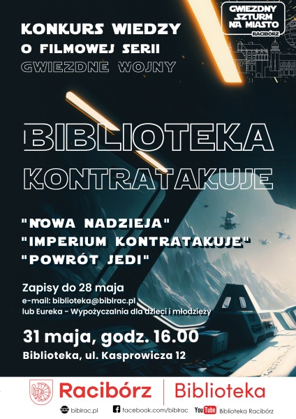 plakat Biblioteka Kontratakuje