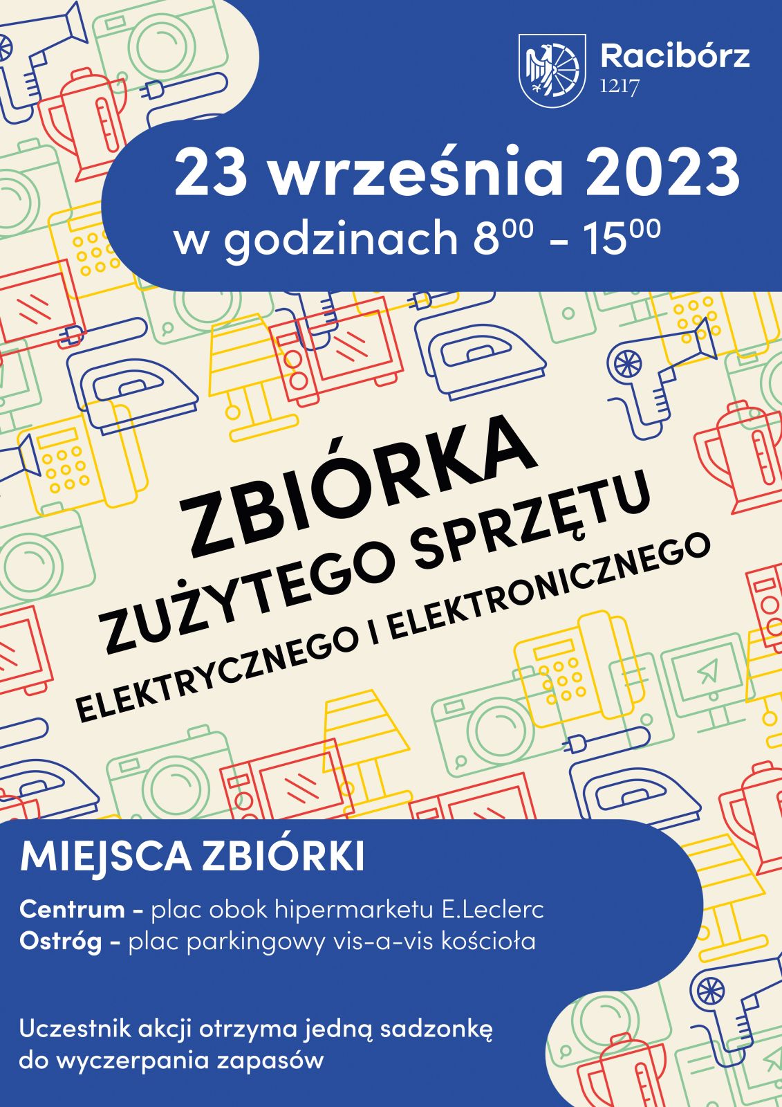 plakat zbiórki elektrośmieci