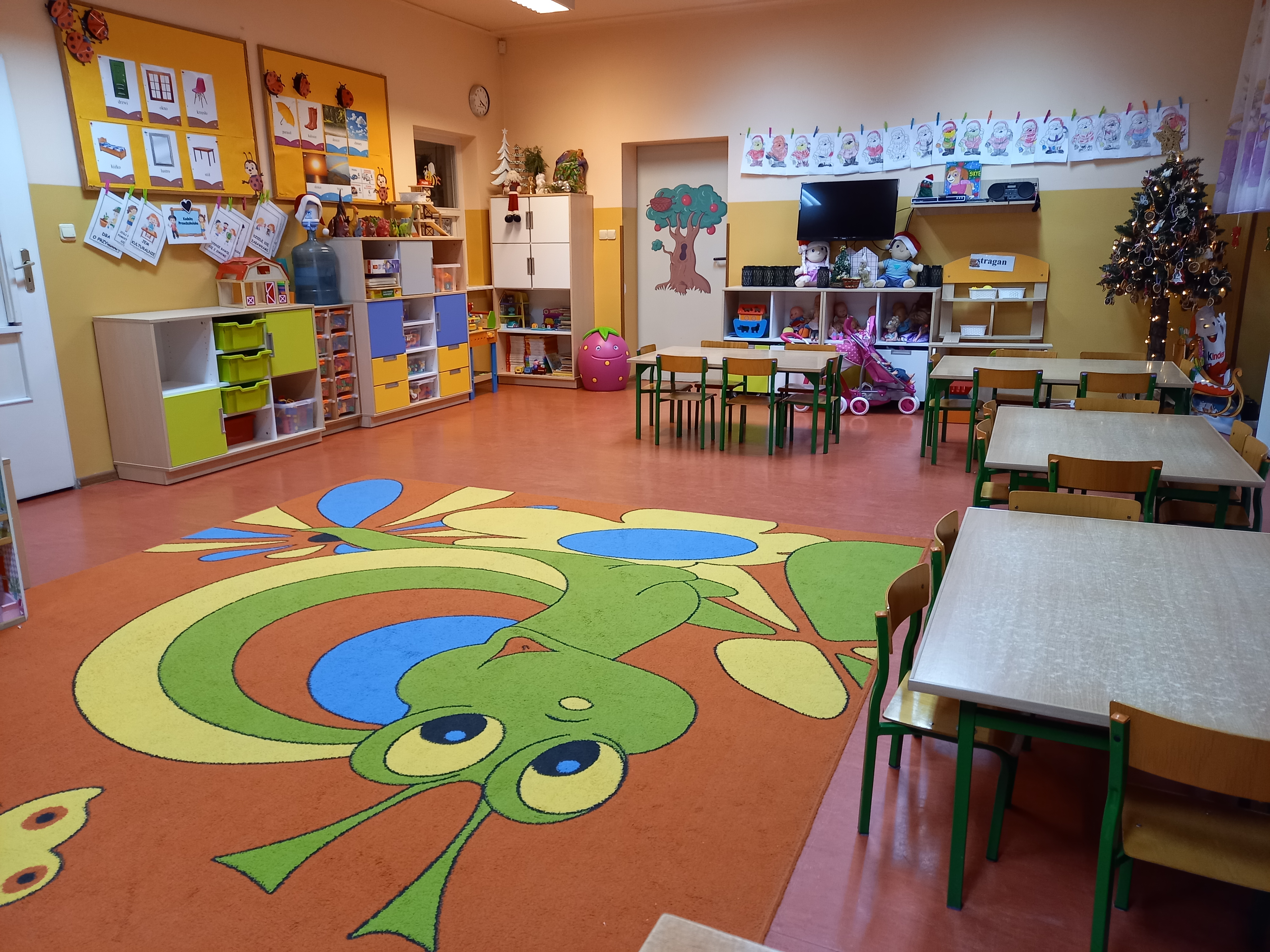 Sala przedszkolna z nowym wyposażeniem