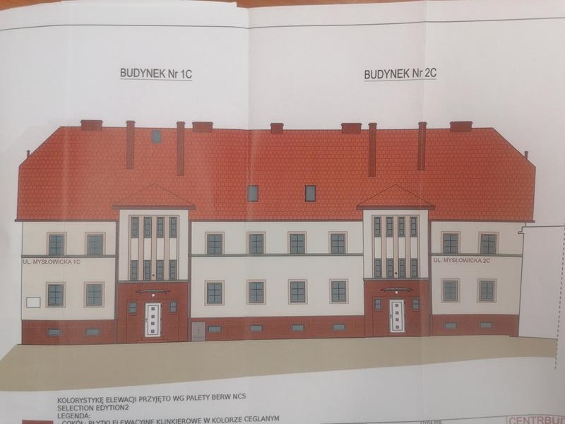 wizualizacja elewacji kamienicy przy ulicy Mysłowickiej