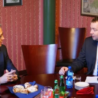 Nowy prezydent Opawy gościł wczoraj w Raciborzu