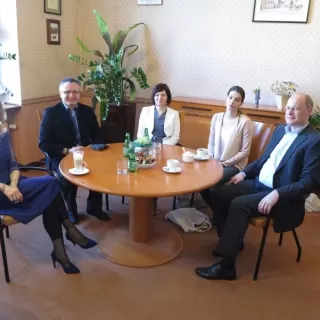 Spotkanie w ratuszu z delegacją Gimnazjum w Roth