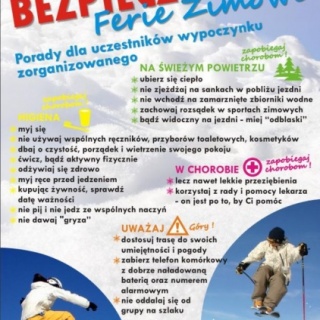 W czasie ferii uważajmy na zdrowie