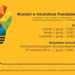 Dyżury Inkubatora Przedsiębiorczości we wrześniu