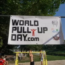 World pull up day w Raciborzu.