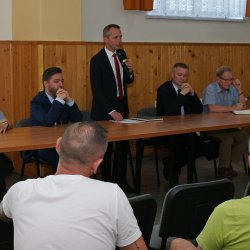 Spotkanie prezydenta z mieszkańcami Brzezia