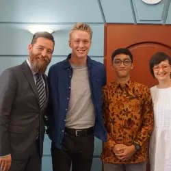 Wolontariusze z Indonezji i USA z wizytą w magistracie