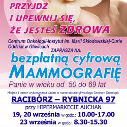 Bezpłatne badania mammograficzne
