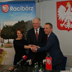 Wicepremier Jarosław Gowin oraz Minister Jadwiga Emilewicz w Raciborzu