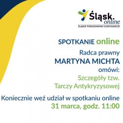 Tarcza antykryzysowa - szkolenie dla biznesu