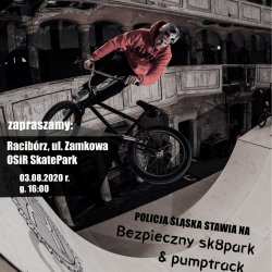 Bezpieczny SkatePark - spotkanie w Raciborzu już 3 sierpnia
