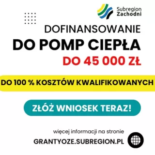 Dofinansowanie do 100% kosztów montażu pompy ciepła