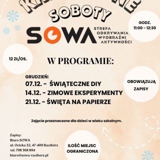 Grudniowe soboty w SOWA Racibórz