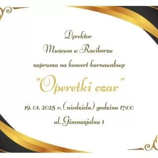 Zaproszenie na koncert karnawałowy "Operetki czar"