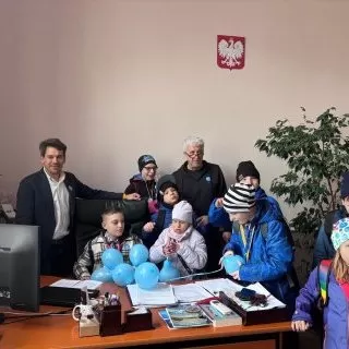 Uczniowie Niepublicznej Szkoły Podstawowej UMIEM z wizytą w Urzędzie Miasta Racibórz