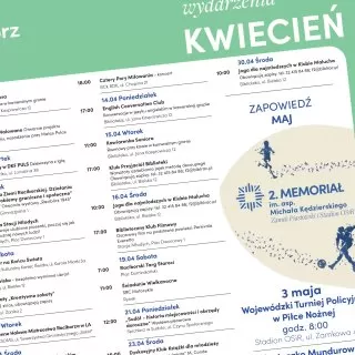 Kalendarium wydarzeń na kwiecień
