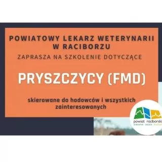 Zaproszenie na szkolenie dotyczące pryszczycy dla hodowców zwierząt parzystokopytnych