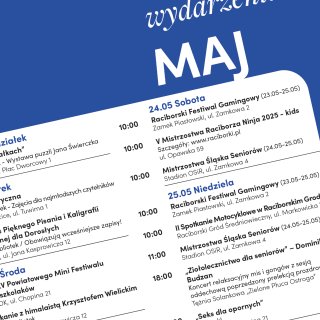 Kalendarium wydarzeń na maj