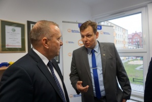 Grzeborz Schetyna odwiedza rodzinny.
