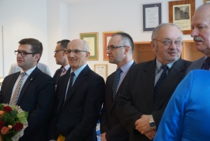 Grzeborz Schetyna odwiedza rodzinny.
