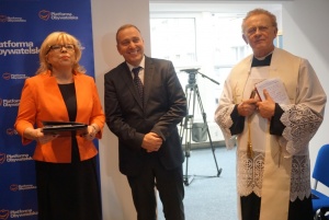 Grzeborz Schetyna odwiedza rodzinny.