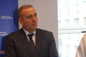 Grzeborz Schetyna odwiedza rodzinny.