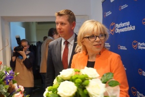 Grzeborz Schetyna odwiedza rodzinny.