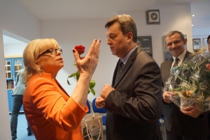 Grzeborz Schetyna odwiedza rodzinny.