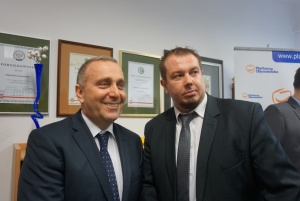 Grzeborz Schetyna odwiedza rodzinny.