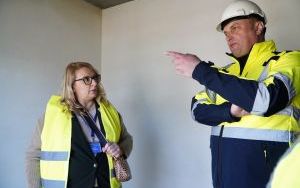 Wizytacja na placu budowy przy ulicy Łąkowej (2)