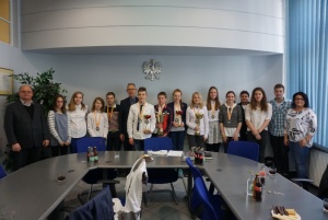 Wizyta Sportowców z SMS i SP 15 u Prezydenta Raciborza.