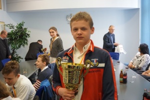 Wizyta Sportowców z SMS i SP 15 u Prezydenta Raciborza.