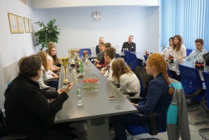 Wizyta Sportowców z SMS i SP 15 u Prezydenta Raciborza.