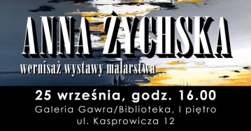 Biblioteka zaprasza na wernisaż wystawy malarstwa Anny Żychskiej