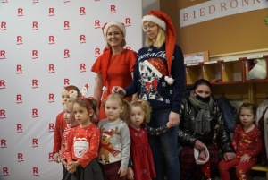 Prezydent razem z Św. Mikołajem przywitali przedszkolaków
