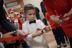 Prezydent razem z Św. Mikołajem przywitali przedszkolaków