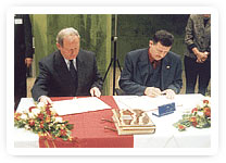 The partnership agreement was signed on 18 th March, 2002 in Leverkusen