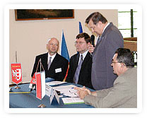 mayor of Raciborz, Jan Osuchowski; vice-chairman of the town’s council, Zbigniew Ciszek; primator of Opava, Zbynek Stanjura; Libor Martinek