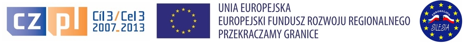 "Projekt współfinansowany ze środków Europejskiego Funduszu Rozwoju Regionalnego w ramach Programu INTERREG IIIA Czechy-Polska oraz budżetu państwa."