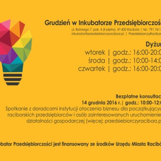 Grudzień w Inkubatorze Przedsiębiorczości