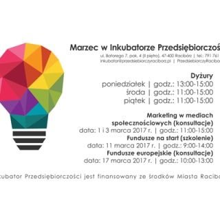 Marzec w Inkubatorze Przedsiębiorczości