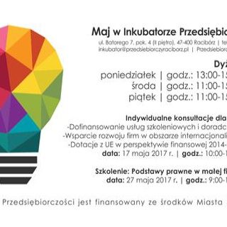 Maj w Inkubatorze Przedsiębiorczości