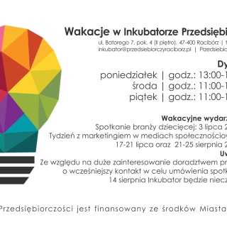 Wakacje w Inkubatorze Przedsiębiorczości