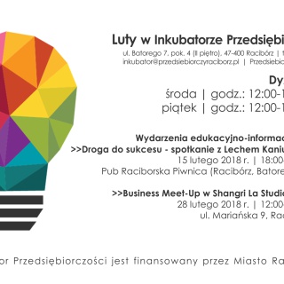 Luty w Raciborskim Inkubatorze Przedsiębiorczości