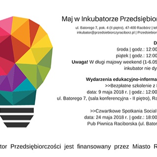 Maj w Inkubatorze Przedsiębiorczości