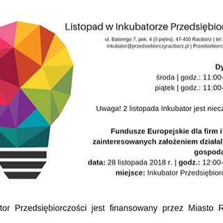 Listopad w Inkubatorze Przedsiębiorczości
