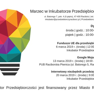 Marzec w Inkubatorze Przedsiębiorczości