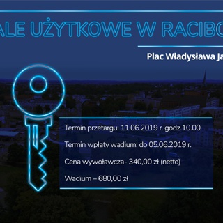 Przetarg lokalu użytkowego - Plac Władysława Jagiełły 5/15