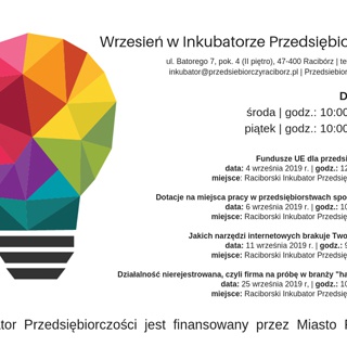 Wrzesień w Inkubatorze Przedsiębiorczości