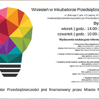 Wrzesień w Raciborskim Inkubatorze Przedsiębiorczości!